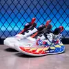 Zapatillas para niño con luces 2026 otoño, zapatos infantiles con suelas blandas, antideslizantes, superficie de piel transpirable, zapatillas de running ligeras de EVA