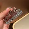 2025 Novo Presilha Garra de Cristal Tendência Feminina Strass Presilha Tubarão Versão Coreana para Cabelos Grossos Parte de Trás da Cabeça Presilha Garra Fábrica Atacado