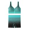 Conjunto esportivo de algodão colorido transfronteiriço, colete de ioga, roupa íntima esportiva feminina, à prova de choque, push up, costas bonitas, fitness, sutiã sem fio
