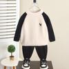 6846 Camiseta Térmica Infantil 2026 Nuevo Estilo Suéter Grueso para Niños Pequeños y Niños Pequeños Otoño e Invierno Jersey de Punto Moderno