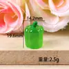 Brinquedo de Comida em Miniatura Ornaments de Frutas Artificiais em Resina Bolsa Surpresa Acessórios de Decoração DIY Acessórios de Pingente de Maçã Morango