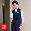 Nuevo conjunto de chaleco y camisa estilo chino para bares, clubes KTV, clubes de billar, uniformes para personal de hotel y ropa de trabajo para camareros
