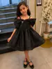 Vestido de Princesa para Niña con Falda Abullonada Tirantes en un Hombro Modelo Infantil Ropa para Desfile de Moda Amazon Dropshipping
