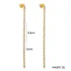 Pendientes de Borla de Zirconia Europeos y Americanos Moda Femenina Exquisitos Estilo Lujo Ligero Versátiles Cadena de Diamantes de Color Redonda Accesorios Pendientes Transfronterizos