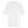 Camiseta personalizada de algodón de doble hilo ajustado de 250 g para hombre, cuello redondo, ropa de trabajo en grupo personalizada, manga corta para mujer, LOGO