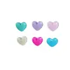 Accesorios Hechos a Mano de Corazón de Amor Transparente de Colores Material para Manualidades Pegamento de Crema Funda de Teléfono Pasador de Pelo Patinetes Eléctricos Crocs Parches