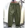 Algodão Boa Qualidade Formato de Pera Corpo Calça Casual Reta Feminina Verão Tamanho Grande Cintura Alta Emagrecedor Solto Macacão Harlan