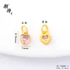 Retenção de cor forte Vietnã dourado acessórios DIY 4 cores zircônia incrustada pingente de coração pulseira pulseira colar acessórios dourados