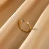 Anéis Simples Nova Série Dezembro Anéis Coloridos Empilhados de Zircônia Anéis de Pedra de Nascimento Femininos Atacado