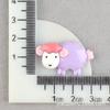 Horquilla SMD Superficie Brillante Material Infantil Hecho a Mano Oveja Pequeña Accesorios de Resina Pegamento de Crema DIY Accesorios para el Cabello Accesorios para Funda de Teléfono