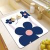 Tapete escurridor de cocina doméstico fresco antideslizante absorbente para puerta de baño alfombra de tierra de diatomeas alfombra de baño resistente al desgaste para piso venta al por mayor