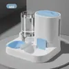 Dispositivo Automático Transfronteiriço de Alimentação e Água para Gatos, Tigela para Gatos e Cachorros, Dispensador de Água Dois em Um, Alimentador Tudo-em-Um de Grande Capacidade para Água e Comida