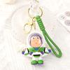 Nuevo Llavero de Toy Story Oso Fresa de Goma Blanda Llavero de Coche Dibujo Animado Buzz Lightyear Colgante para Llaves