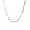 Colar de Pérolas com Laço em Forma de Coração Estilo Coreano com Cravação de Zircônia, Gargantilha Elegante e Versátil para o Dia a Dia, Acessório de Nicho de Luxo Leve para Mulheres