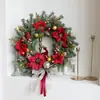 Decorações de Natal Transfronteiriças Conjunto de Guirlanda de Natal de 50cm Decoração de Natal DIY Guirlanda de Videira Enfeites de Natal para Pendurar