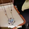 Muy fácil de combinar con: Collar Vintage de Flor Cepillada con Piedras Preciosas, Ropa de Noche de Alta Gama, Set de Aretes de Flor Brillante con Diamantes de Lujo