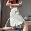 Jeans blancos de mujer de longitud media, cuidadosamente seleccionados para el verano, finos, de cintura alta, corte holgado, adelgazantes, bordados, de pierna recta, shorts de pierna ancha