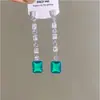 Déjame Brillar con el Mismo Estilo que Xu Yan, Pendientes Largos con Borla de Diamante Brillante Perla Diamante Brillante, Pendientes de Moda Estilo Hija de Dama para Mujeres
