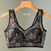 Sujetador Estampado Madre Explosiva Anti-caída Corrector Ajustable Ropa Interior para Mujer Copa Fija Sujetador Sin Marcas
