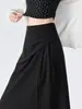 Falda de Traje 2026 Nuevo Estilo Irregular de Cintura Alta Elegante Versátil Longitud Media Línea A Falda Media Paraguas Otoño A10245