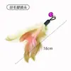 Nuevos Juguetes para Gatos: Pez Volador, Oruga, Pluma, Caña Teaser de Mariposa, Cabezal de Repuesto para Caña de Pescar