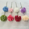 256 Piezas de Hortensia Grande Individual, Hortensia Individual Sencilla, Flores de Seda para Fotografía de Paisajismo de Bodas, Adornos de Interior, Flores Artificiales