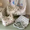 Linda Bolsa Cruzada para Mujer 2025 Nuevo Estilo Japonés Moda Estampada Bolsa de Nube Ligera Bolso de Hombro Versátil Bolso de Hombro para Estudiante
