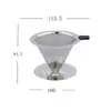 Filtro de Goteo para Café de Acero Inoxidable 304 para Uso Comercial y Doméstico, Malla Ultra Fina, No Necesita Papel de Filtro, Embudo para Café, Personalizable