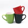 Taza de tambor de cintura de color con logotipo impreso simple de dos colores regalo taza de cerámica 12 oz taza de café para té con leche venta al por mayor taza de agua