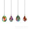 Corrente de Contas Multicolorida Banhada a Cristal Acessórios de Iluminação Coloridos DIY Interruptor de Ventilador Pingente de Folha de Rede Flor Bauhinia Pipa Longan