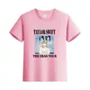 Europa y Estados Unidos verano caluroso color liso estampado de letras algodón manga corta camiseta ropa para niños ropa de media manga para niños ropa para clase padre-hijo ropa