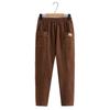 Pantalones de torso de cintura elástica para madre de mediana edad, pantalones holgados de cintura alta casual para mujer, primavera y otoño, pantalones harem nueve, estilo occidental