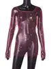 AYJ Vestido sexy de malha fishnet com strass, elástico, vazado, estilo europeu e americano, transfronteiriço Y21282