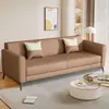 Pata de gato sem lavagem couro pequeno apartamento sofá pequeno para casas de aluguel e escritórios, alta qualidade, luxo leve, estilo moderno, vendas diretas da fábrica