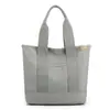 Bolso de lona nuevo de estilo japonés muy elegante, moderno y sencillo, bolso tote de gran capacidad, adecuado para el uso diario, bolsa para el almuerzo multiusos para mujer