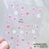Adesivos de unha de camélia em relevo 5D atacado rede ins popular adesivos de unha de flor de cerejeira tridimensional padrões pequenos decorativos