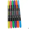 Baoke 492 Marcador Resaltador Doble Cabeza Color Marcador Marcador Marcador Marcaje Pluma Clave Tarjeta de Felicitación Pluma para Escribir a Mano
