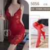 Camisón de encaje con tirantes transfronterizo caliente, malla fina sexy, pijama, coqueteo puro