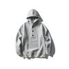 Marca de Moda Americana North Boundary para Hombre Otoño 2025 Nuevo Suéter con Capucha Falso de Dos Piezas para Hombre Jersey de Punto con Bloques de Color