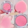 Blush Monocromático Névoa Suave Creme Reparador Facial Alto Brilho Laranja Cremoso Fragrância de Pêssego Feminina Damasco Natural Pó Nu Rouge para Estudantes Perolado