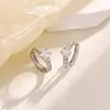 Brincos de Estrela de Zircônia, Estilo Cool e Minimalista, Sensação de Nicho de Alto Padrão, Brincos em Forma de Estrela com Diamantes Brilhantes, Argolas de Orelha de Pentagrama