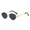 Nuevas Gafas de Sol de Moda Famosas en Internet Estilo Old Money para Caras Cuadradas y Redondas, Unisex Moda Retro Francesa Gafas de Sol con Protección UV