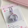 Llavero Colgante Minimalista Dulce Genial 3D para Auriculares Estilo Genial Creativo Accesorio para Bolso de Auriculares Regalo para Mejor Amigo
