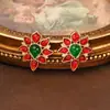 Brincos Franceses Estilo Palácio Vintage de Qingdao, Design Artístico de Nicho, Brincos Retrô, Acessórios de Orelha Exquisitos e Únicos na Moda para Mulheres