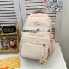Mochila 2026 Nueva de Gran Capacidad con Múltiples Bolsillos y Contraste de Color con Bolsa Pequeña Colgante, Mochila Escolar Unisex para Niños y Niñas
