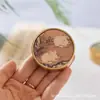 Qianli Jiangshan Latón Sólido Pueblo Regla Pincel Creativo Caligrafía Pequeño Script Regular Fino Dorado Pincel Especial para Escribir Caracteres Prensa Libro Prensa Papel