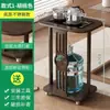 Mesa de Café Pequeña Móvil Gabinete Lateral Gabinete de Agua para Hervidor Mesa Escritorio Mesa de Comedor Sala de Estar Balcón Oficina Madera Maciza Apartamento Pequeño