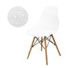 Novo Tricô Sarja Capa para Cadeira Eames Shell em T Impermeável Elástica Antiderrapante Cor Sólida Capa para Cadeira em Forma de Casa