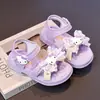 Sandálias Infantis de Desenho Animado 2026 Novo Estilo Sandálias de Verão para Meninas Sola Macia Antiderrapante Velcro Sapatos de Princesa Sandálias de Praia para Estudantes
