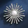 Broche alta sensación de moda nicho temperamento perla diamantes de imitación corsage gama alta Joker abrigo traje chal hebilla venta al por mayor